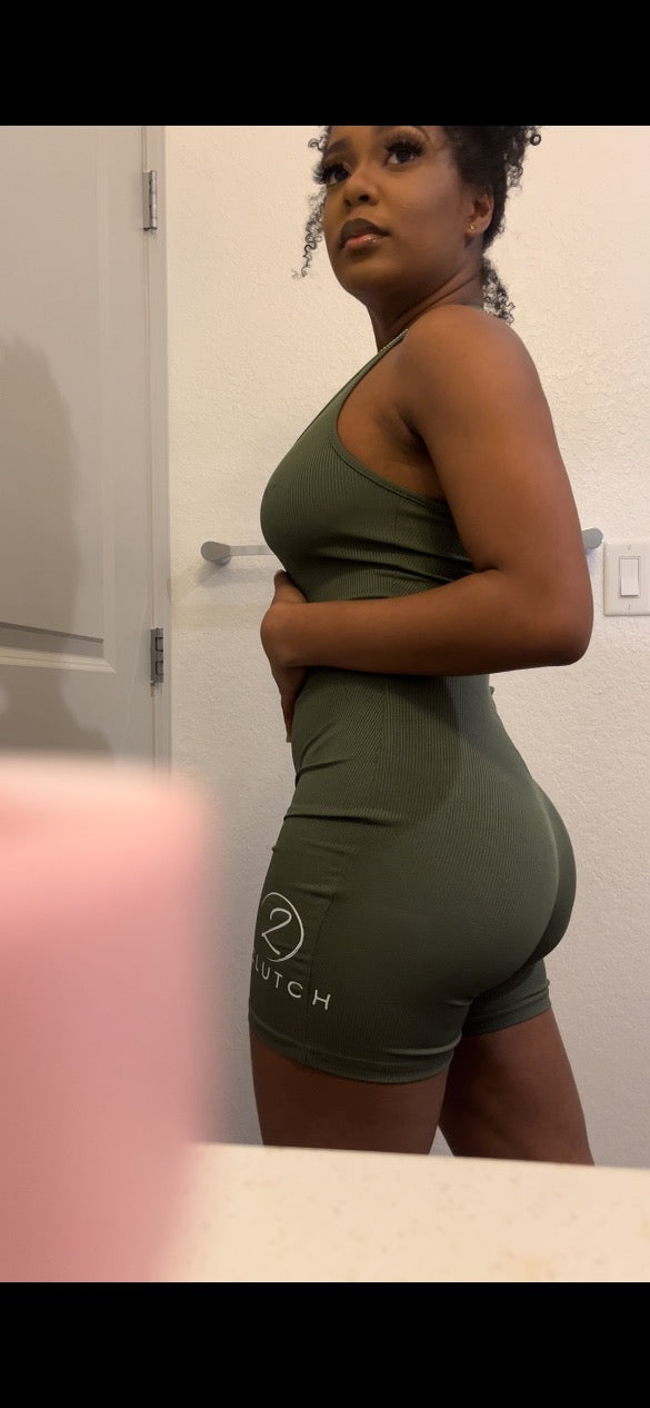 Olive Green Romper