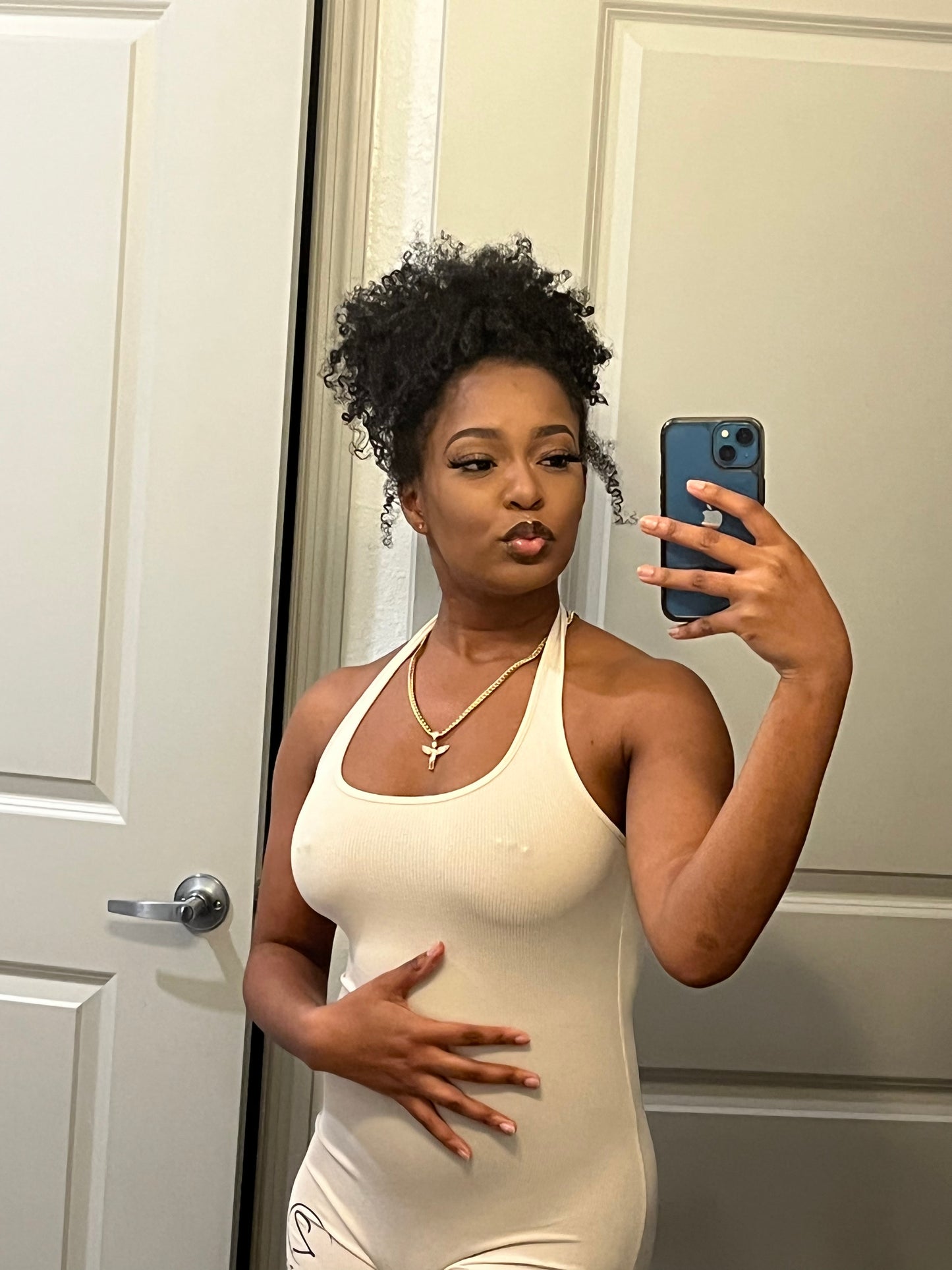 Beige Romper